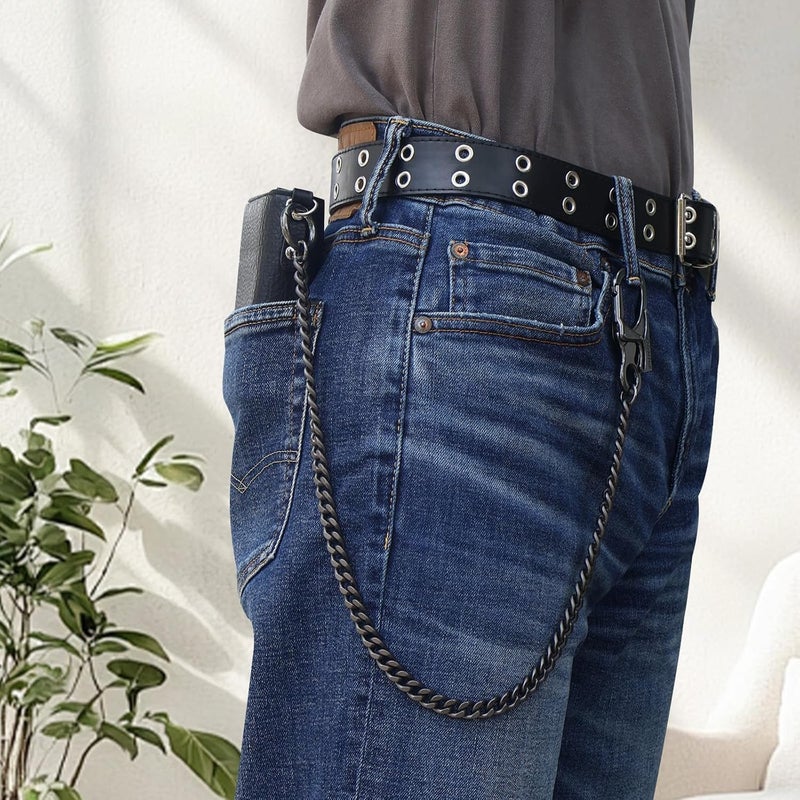 Ahiller Biker Wallet Chain, Heavy Duty Pocket Chain with Round Clasp, Men Chains for Keys, Jeans, Pants, Purse and Handbag - Image 5
